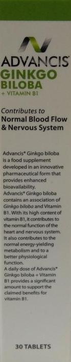 Advancis Ginkgo Biloba